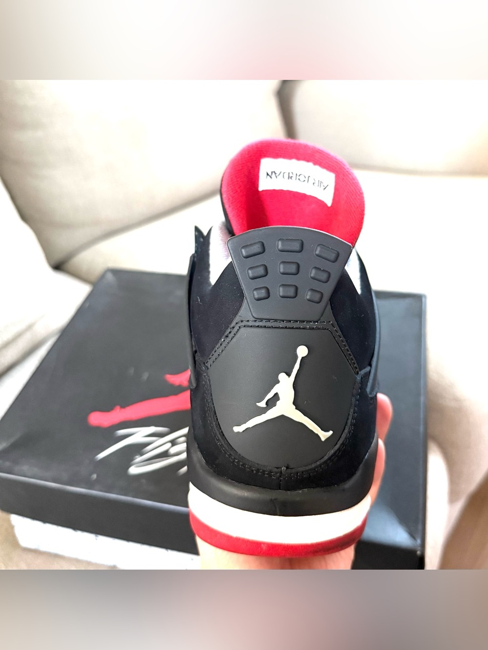 Air Jordan 4 Retro Bred 2012 Size 10.5 OG Box - Picture 4 of 8
